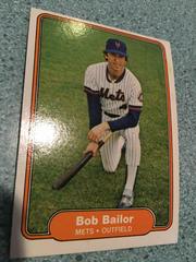 Bob Bailor #521 Baseball Cards 1982 Fleer Prices
