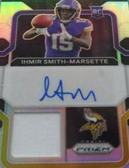 Ihmir Smith Marsette #RPA-IS Football Cards 2021 Panini Prizm Rookie Patch Autographs Prices