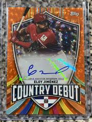 Eloy Jimenez [Orange Cracked Ice] #CDA-EJ Baseball Cards 2023 Topps World Classic Country Debut Autographs Prices