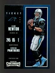 Cam Newton [Playoff Ticket] #4 Football Cards 2017 Panini Contenders Prices