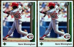 Herm Winningham [Correct] #636 Baseball Cards 1989 Upper Deck Prices