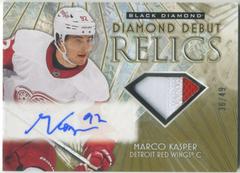 Marco Kasper #DD-KA Hockey Cards 2023 Upper Deck Black Diamond Debut Relic Auto Patch Prices