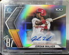 Jordan Walker [Autograph] #BTP-87 Baseball Cards 2022 Bowman Scouts' Top 100 Prices