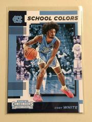 Coby White Basketball Cards 2019 Panini Contenders Draft Picks School Colors Prices