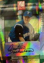 Justin Duchscherer [Turn of the Century Auto.] #175 Baseball Cards 2002 Donruss Elite Prices
