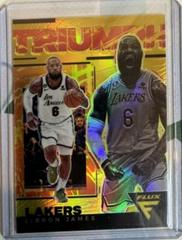 LeBron James [Gold] #7 Basketball Cards 2022 Panini Flux Triumph Prices