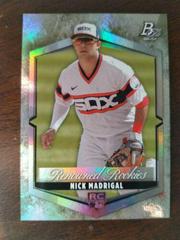 Nick Madrigal #RR-6 Baseball Cards 2021 Bowman Platinum Renowned Rookies Prices