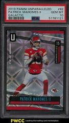 Patrick Mahomes II [Galactic] #82 Football Cards 2019 Panini Unparalleled Prices