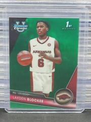 Layden Blocker [Green] Basketball Cards 2023 Bowman Chrome University Prices