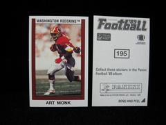 Art Monk Football Cards 1989 Panini Sticker Prices