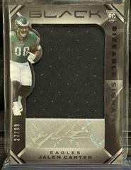 Jalen Carter #SSRJ-8 Football Cards 2023 Panini Black Sizeable Signatures Rookie Jersey Prices
