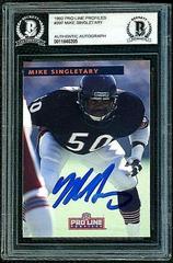 Mike Singletary #397 Football Cards 1992 Pro Line Profiles Autographs Prices