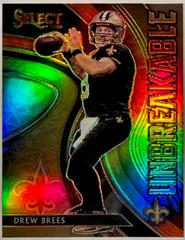 Drew Brees [Tie-Dye Prizm] Football Cards 2020 Panini Select Unbreakable Prices