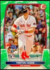 Triston Casas [Green] #2 Baseball Cards 2023 Bowman Prices