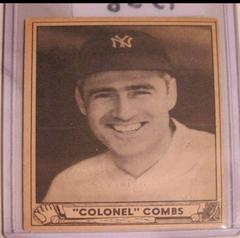 Colonel Combs Baseball Cards 1940 Play Ball Prices