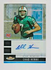 Chad Henne [Autograph] #106 Football Cards 2008 Topps Finest Prices