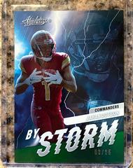 Jahan Dotson [Spectrum Green] Football Cards 2022 Panini Absolute By Storm Prices