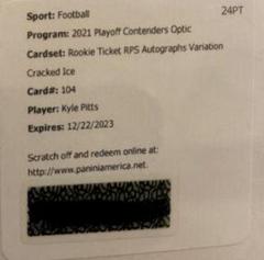 Kyle Pitts [Autograph Variation Cracked Ice] #104 Football Cards 2021 Panini Contenders Optic Prices