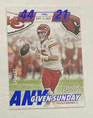 Patrick Mahomes II [Blue] #AGS-1 Football Cards 2023 Panini Prestige Any Given Sunday Prices
