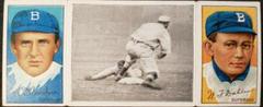 W. Scanlan, WM. Dahlen [Hartzell Covering Third] Baseball Cards 1912 T202 Hassan Triple Folder Prices