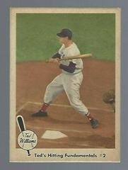 Ted's Hitting [Fundamentals #2] #72 Baseball Cards 1959 Fleer Ted Williams Prices