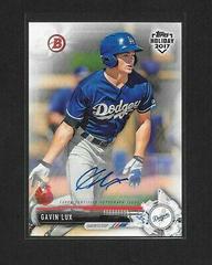 Gavin Lux [Autograph Turkey] Baseball Cards 2017 Topps Holiday Bowman Prices