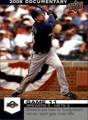 Ryan Braun #451 Baseball Cards 2008 Upper Deck Documentary Prices
