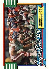Super Bowl XXIV Football Cards 1990 Topps Prices