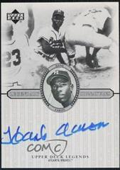 Hank Aaron #S-HA Baseball Cards 2000 Upper Deck Legends Legendary Signatures Prices