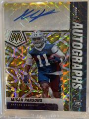 Micah Parsons [Choice Black Gold] #RA-59 Football Cards 2021 Panini Mosaic Rookie Autographs Prices