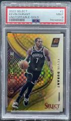 Kevin Durant [Gold] #2 Basketball Cards 2022 Panini Select Unstoppable Prices