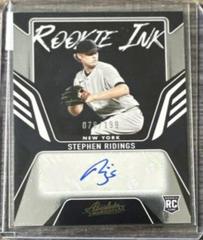 Stephen Ridings Baseball Cards 2022 Panini Absolute Rookie Ink Autographs Prices