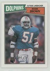 Mark Brown Football Cards 1987 Topps Prices