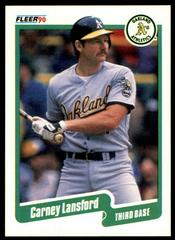 Carney Lansford #14 Baseball Cards 1990 Fleer Prices