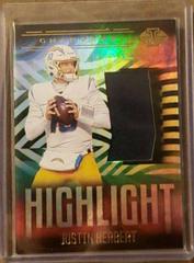 Justin Herbert #HS-JH Football Cards 2021 Panini Illusions Highlight Swatches Prices