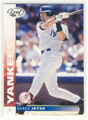 Derek Jeter #129 Baseball Cards 2002 Leaf Prices