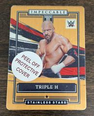 Triple H [Gold] Wrestling Cards 2022 Panini Impeccable WWE Stainless Stars Prices