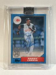 Barry Larkin [Blue] Baseball Cards 2022 Topps Clearly Authentic 1987 Autographs Prices