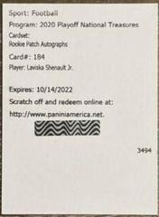 Laviska Shenault Jr. [Patch Autograph] #184 Football Cards 2020 Panini National Treasures Prices