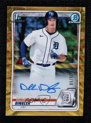 Dillon Dingler [Gold Wave Refractor] #CDA-DD Baseball Cards 2020 Bowman Draft Picks Chrome Autographs Prices