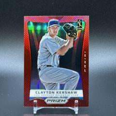 Clayton Kershaw [Red Prizm] Baseball Cards 2012 Panini Prizm Prices