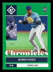 Wander Franco [Green] #3 Baseball Cards 2022 Panini Chronicles Prices
