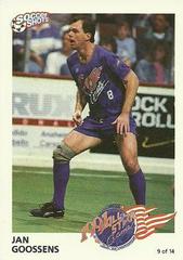 Jan Goossens #9 Soccer Cards 1991 Soccer Shots MSL All Star Prices