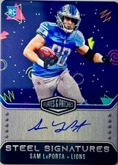 Sam LaPorta [Arcade Mode] #RSSSAM Football Cards 2023 Panini Plates and Patches Rookie Steel Signatures Prices