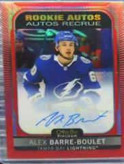 Alex Barre Boulet [Red Prism] Hockey Cards 2021 O-Pee-Chee Rookie Autographs Prices