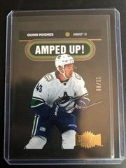 Quinn Hughes [Gold] #AU-22 Hockey Cards 2021 Skybox Metal Universe Amped Up Prices