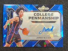 Jared McCain [Blue Ice] #CP-JMC Basketball Cards 2023 Panini Prizm Draft Picks College Penmanship Autographs Prices