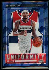 Bradley Beal [Blue Ice] #15 Basketball Cards 2021 Panini Contenders Optic Uniformity Prices