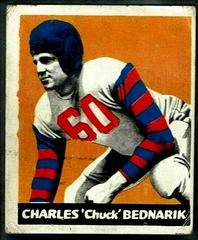 Chuck Bednarik #54 Football Cards 1948 Leaf Prices