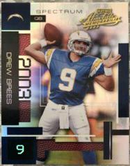 Drew Brees [Spectrum] Football Cards 2003 Playoff Absolute Memorabilia Prices